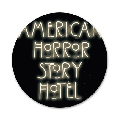 Evan Peters coque μαύρο Badge καρφίτσα καρφίτσα Αξεσουάρ για ρούχα Σακίδιο πλάτης Διακόσμηση δώρο 58mm