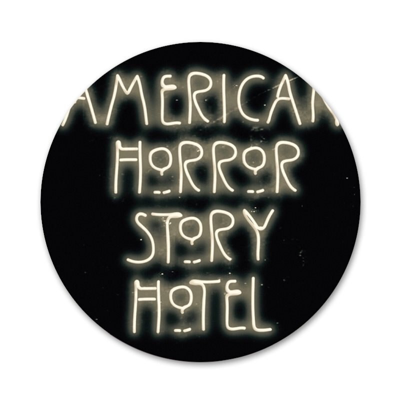 Evan Peters coque μαύρο Badge καρφίτσα καρφίτσα Αξεσουάρ για ρούχα Σακίδιο πλάτης Διακόσμηση δώρο 58mm