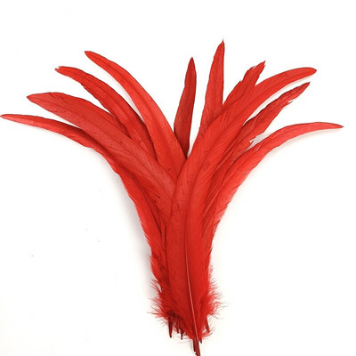 20 buc. pene roșii de fazan pentru apărătoare de vise, decorațiuni de gâscă, curcan, pene de struț, accesorii de nuntă, creație de bijuterii