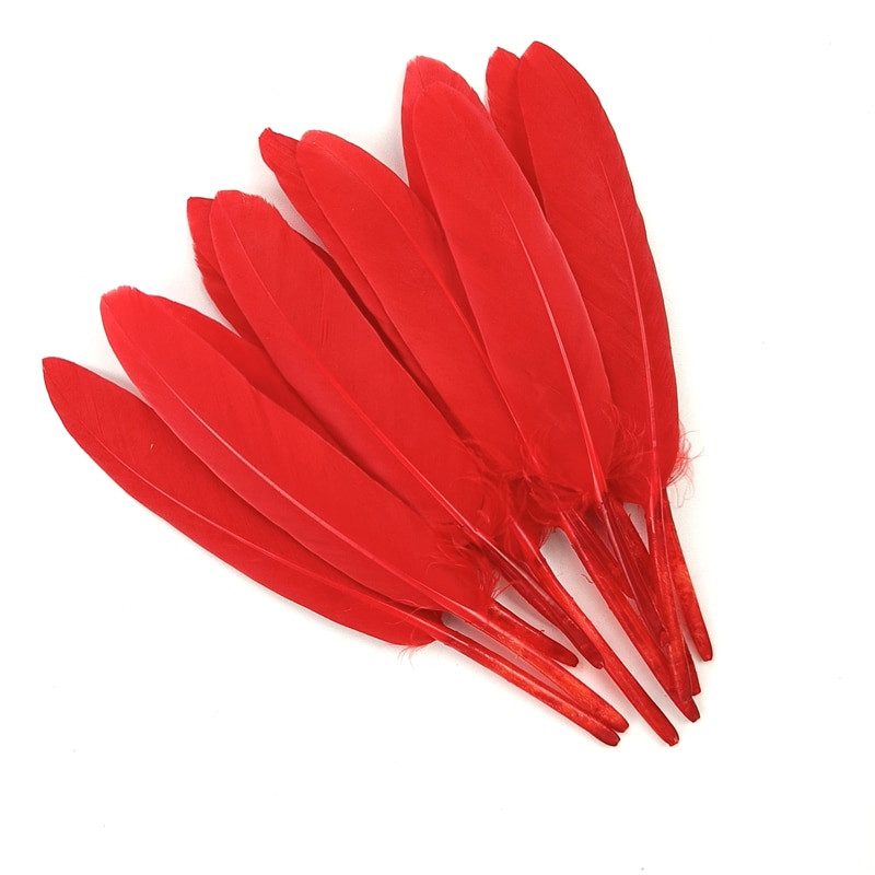 20 buc. pene roșii de fazan pentru apărătoare de vise, decorațiuni de gâscă, curcan, pene de struț, accesorii de nuntă, creație de bijuterii