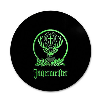 58 мм Jagermeister лого Икони Щифтове Декорация на значки Брошки Метални значки за декорация на раница