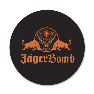 58 мм Jagermeister лого Икони Щифтове Декорация на значки Брошки Метални значки за декорация на раница