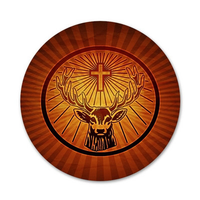 58 мм Jagermeister лого Икони Щифтове Декорация на значки Брошки Метални значки за декорация на раница