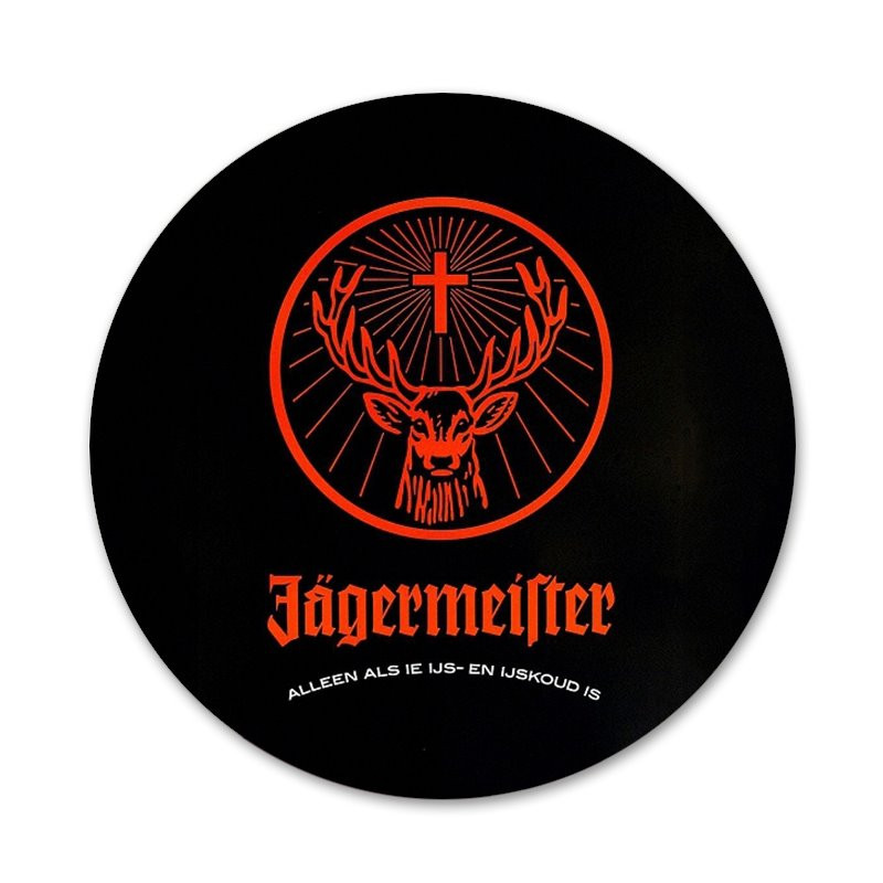 58 мм Jagermeister лого Икони Щифтове Декорация на значки Брошки Метални значки за декорация на раница