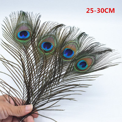 Aukštos kokybės povo plunksnos, 25-32 cm / 40-50 cm ilgio, gražios natūralios povo plunksnos, „Pasidaryk pats“ papuošalų dekoravimo aksesuarai