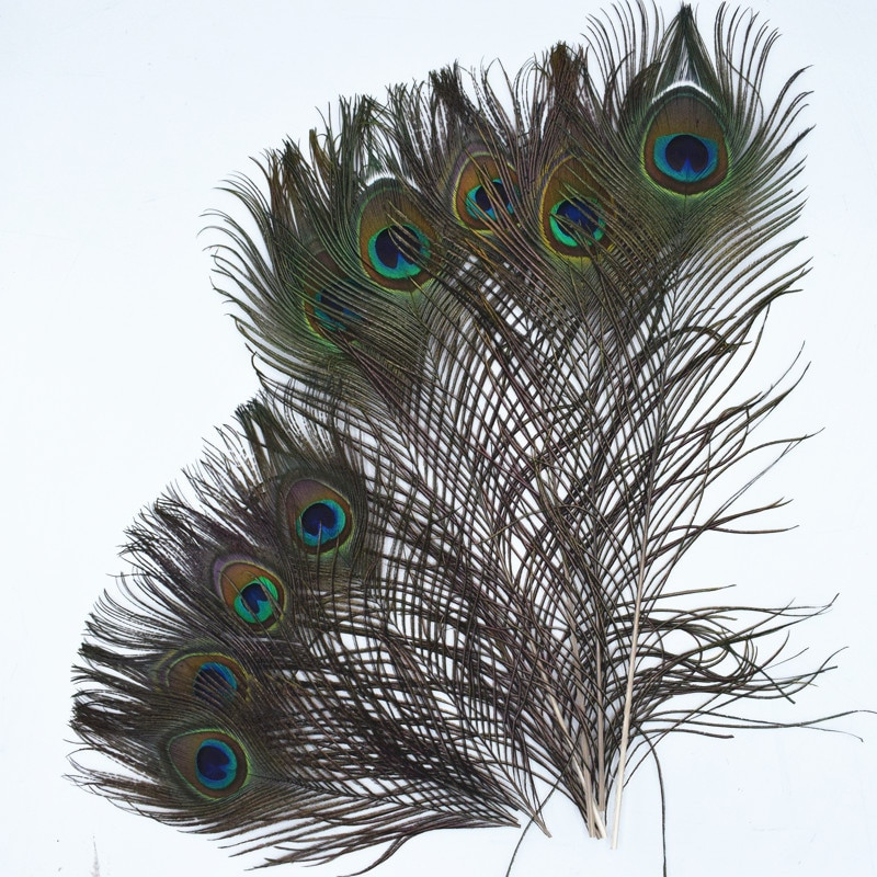 Aukštos kokybės povo plunksnos, 25-32 cm / 40-50 cm ilgio, gražios natūralios povo plunksnos, „Pasidaryk pats“ papuošalų dekoravimo aksesuarai