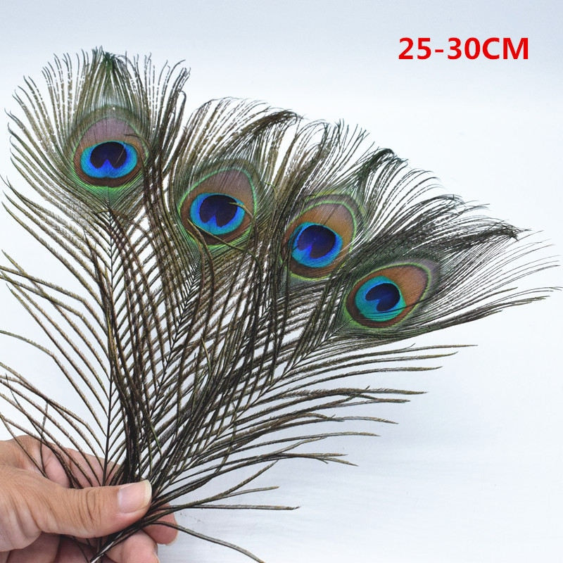 Aukštos kokybės povo plunksnos, 25-32 cm / 40-50 cm ilgio, gražios natūralios povo plunksnos, „Pasidaryk pats“ papuošalų dekoravimo aksesuarai
