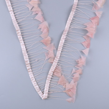 2μέτρα Δερμάτινο Ροζ Γαλοπούλα Φτερά Διακοσμητικά Κρόσια DIY Διακόσμηση νυφικών Αποκριάτικων Αξεσουάρ ραπτικής Plumes Crafts