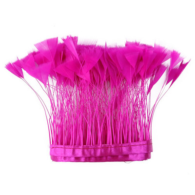 2 metri piele roz de curcan pene tăiate franjuri DIY haine de nuntă Decorare rochie de carnaval Accesorii de cusut Pene Artizanat