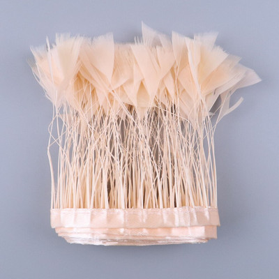 2 metri piele roz de curcan pene tăiate franjuri DIY haine de nuntă Decorare rochie de carnaval Accesorii de cusut Pene Artizanat