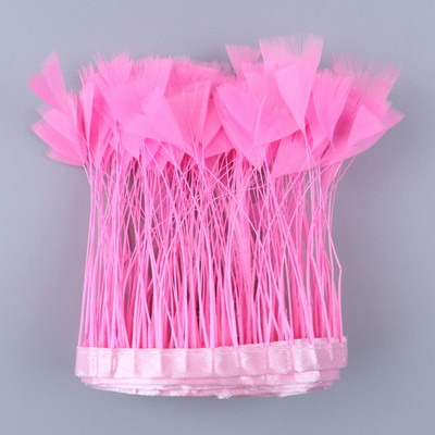 2 metri piele roz de curcan pene tăiate franjuri DIY haine de nuntă Decorare rochie de carnaval Accesorii de cusut Pene Artizanat