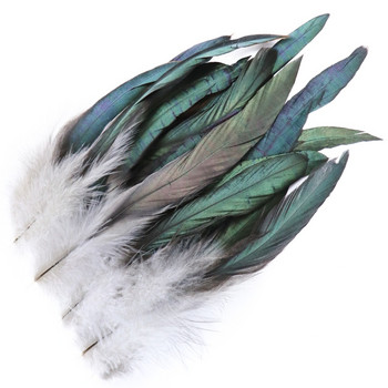50 τεμ./Παρτίδα Φυσικό Χρώμα Φτερά κόκορα 6-8 ιντσών/15-20 εκ. Φτερό κοτόπουλου φασιανού για χειροτεχνία Σκουλαρίκια κοσμημάτων Κατασκευή λοφίων