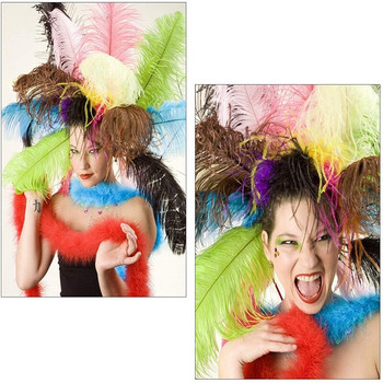 10 бр./лот Цветни щраусови пера за ваза DIYDream Catcher Decor Plume Crafts Hair Wedding Center Аксесоари за ръкоделие