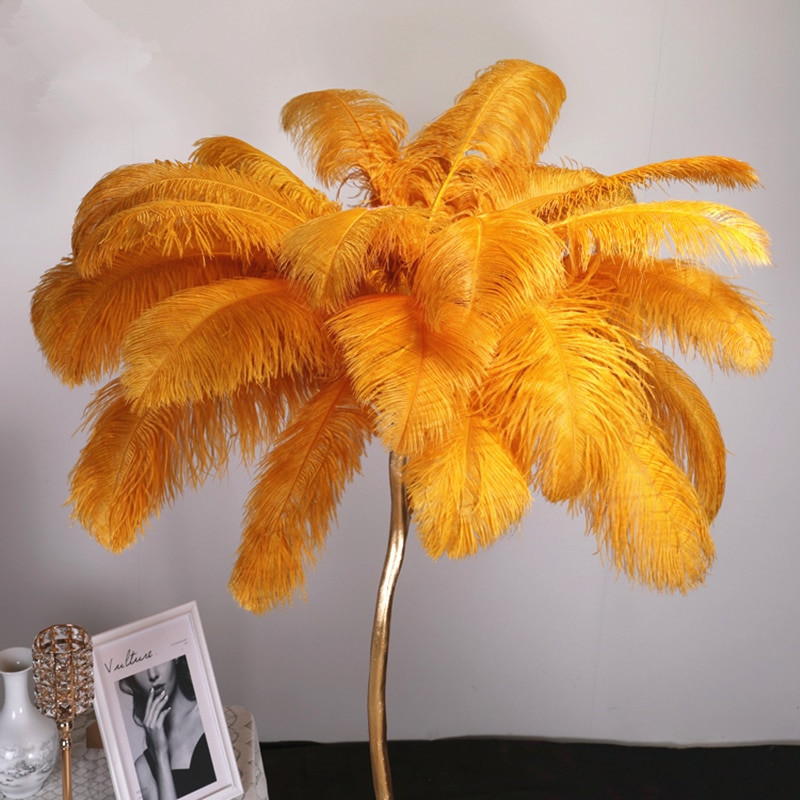 10 tk/partii Värvilised jaanalinnusuled vaasile DIY Dream Catcher Decor Plume Crafts Juuksed Pulmad Keskosa näputöö Aksessuaarid