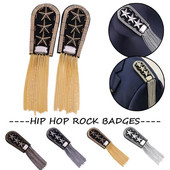 1 buc. ciucuri de epocă, lanț de ciucuri cu cinci stele, insigne pentru umăr, margele, țesătură, epoleți de metal, epoleți, ace militară pe broșă medalie