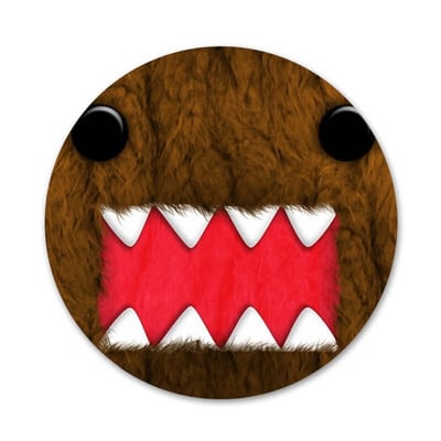 Domo Kun odznak brošňa špendlíky doplnky na oblečenie batoh dekorácia darček 58mm