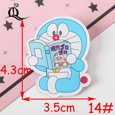 1 ΤΕΜ καυτές ακρυλικές καρφίτσες Cartoon Doraemon Tribe Mix Καρφίτσες Τσάντα πλάτης Φοιτητικά Ρούχα Καρφίτσες Καρφίτσες Τσάντα Διακόσμηση Σήματα Καρφίτσας Z49