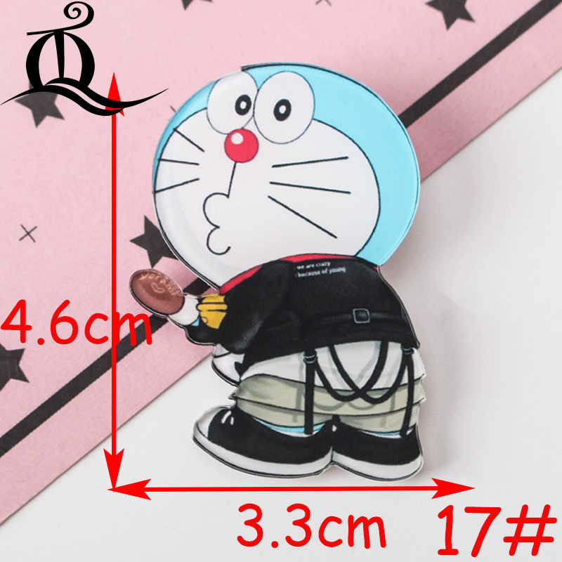 1 ΤΕΜ καυτές ακρυλικές καρφίτσες Cartoon Doraemon Tribe Mix Καρφίτσες Τσάντα πλάτης Φοιτητικά Ρούχα Καρφίτσες Καρφίτσες Τσάντα Διακόσμηση Σήματα Καρφίτσας Z49