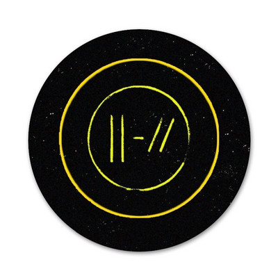 58 mm „Twenty One Pilots“ piktogramos Smeigtukai Ženkliuko dekoravimas Sagės Metaliniai ženkleliai drabužiams Kuprinės papuošimas