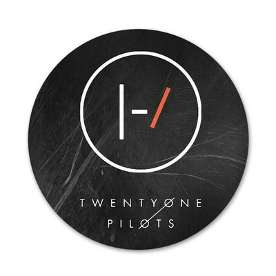58 mm „Twenty One Pilots“ piktogramos Smeigtukai Ženkliuko dekoravimas Sagės Metaliniai ženkleliai drabužiams Kuprinės papuošimas