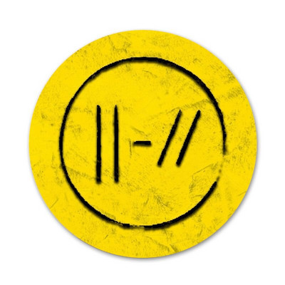 58 mm „Twenty One Pilots“ piktogramos Smeigtukai Ženkliuko dekoravimas Sagės Metaliniai ženkleliai drabužiams Kuprinės papuošimas
