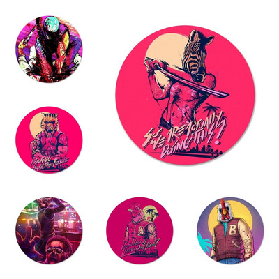 Hotline Miami 2 Λάθος αριθμός στο Steam Owl Icons Καρφίτσες Διακόσμηση σημάτων Καρφίτσες Μεταλλικές κονκάρδες για ρούχα Διακόσμηση σακιδίου πλάτης