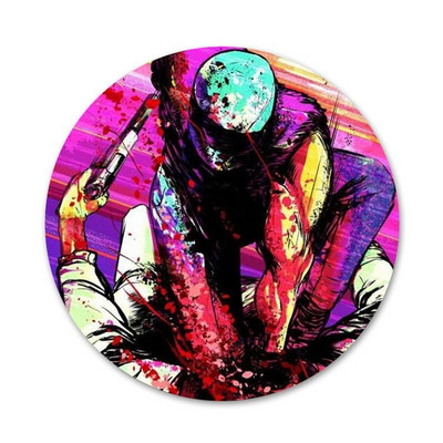 Horúca linka Miami 2 Nesprávne číslo na Steam Sova Ikony Špendlíky Odznak Dekorácia Brošne Kovové odznaky na oblečenie Dekorácia batohu