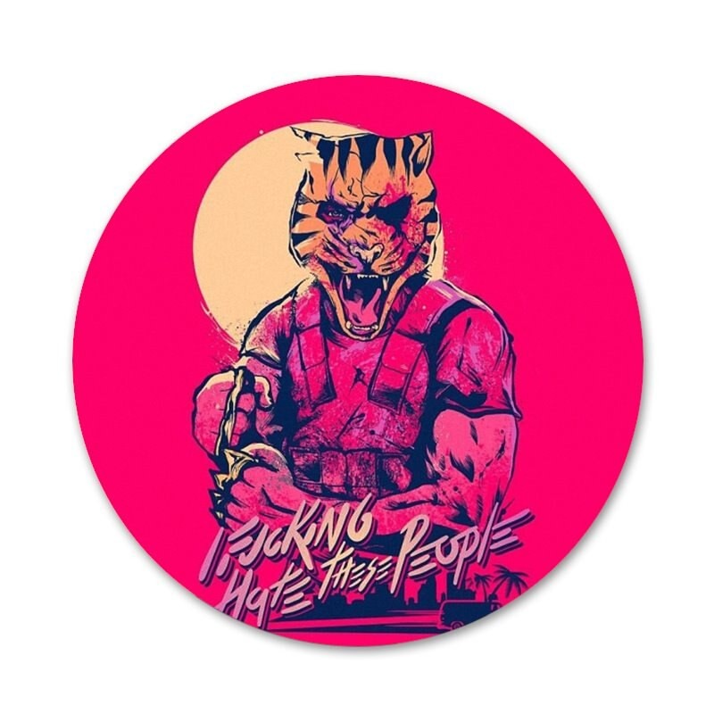 Horúca linka Miami 2 Nesprávne číslo na Steam Sova Ikony Špendlíky Odznak Dekorácia Brošne Kovové odznaky na oblečenie Dekorácia batohu