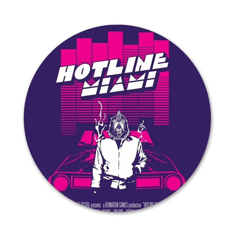 Horúca linka Miami 2 Nesprávne číslo na Steam Sova Ikony Špendlíky Odznak Dekorácia Brošne Kovové odznaky na oblečenie Dekorácia batohu