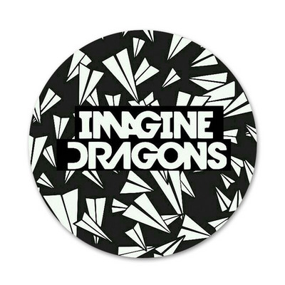 Imagine Dragons Bands Icons Καρφίτσες Διακοσμητικό σήμα Καρφίτσες Μεταλλικές κονκάρδες για ρούχα Διακόσμηση σακιδίου πλάτης