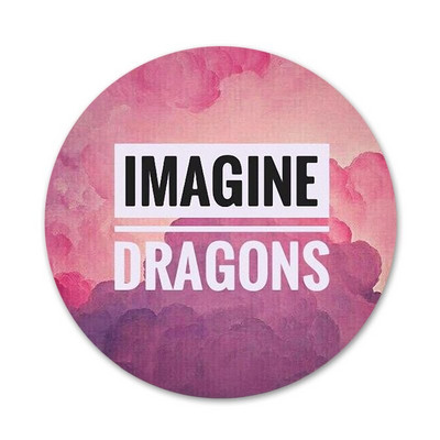 Imagine Dragons Bands Icons Καρφίτσες Διακοσμητικό σήμα Καρφίτσες Μεταλλικές κονκάρδες για ρούχα Διακόσμηση σακιδίου πλάτης