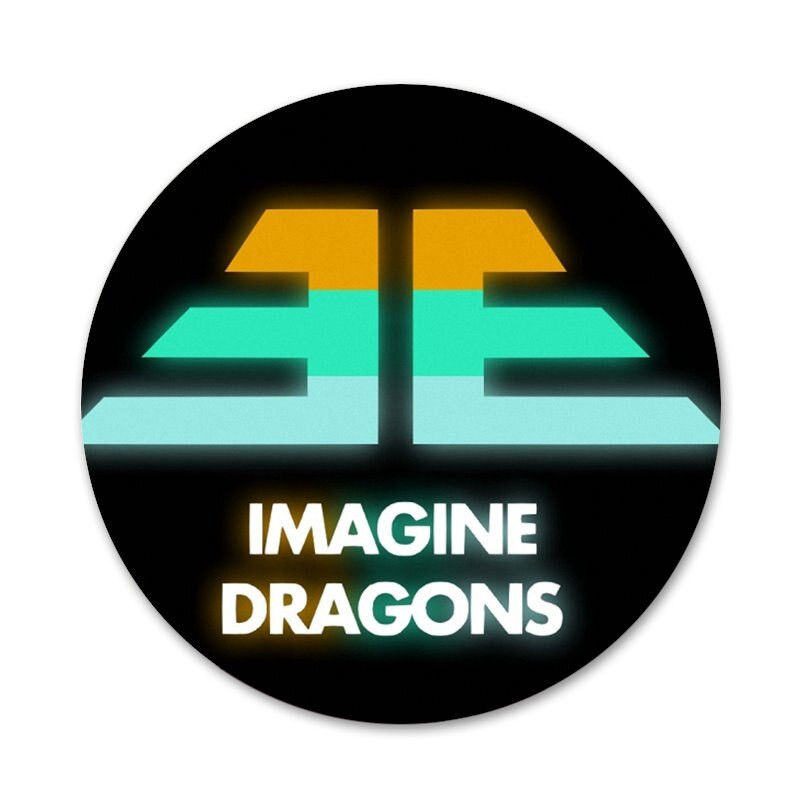 Imagine Dragons Bands Icons Καρφίτσες Διακοσμητικό σήμα Καρφίτσες Μεταλλικές κονκάρδες για ρούχα Διακόσμηση σακιδίου πλάτης