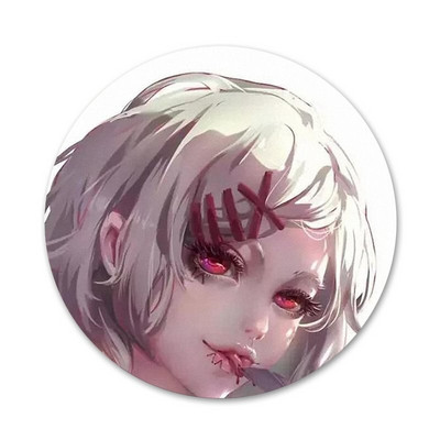 58 χιλιοστά Ιαπωνικά Anime Juzo Suzuya Tokyo Ghouls Icons Καρφίτσες Διακόσμηση σημάτων Καρφίτσες Μεταλλικές κονκάρδες για διακόσμηση σακιδίων πλάτης