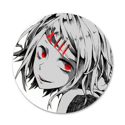 58 χιλιοστά Ιαπωνικά Anime Juzo Suzuya Tokyo Ghouls Icons Καρφίτσες Διακόσμηση σημάτων Καρφίτσες Μεταλλικές κονκάρδες για διακόσμηση σακιδίων πλάτης