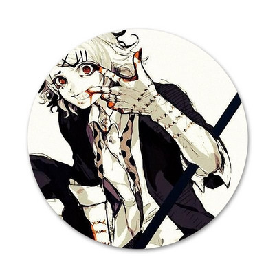 58 χιλιοστά Ιαπωνικά Anime Juzo Suzuya Tokyo Ghouls Icons Καρφίτσες Διακόσμηση σημάτων Καρφίτσες Μεταλλικές κονκάρδες για διακόσμηση σακιδίων πλάτης