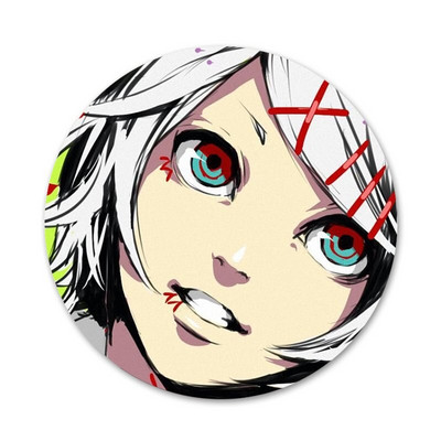 58 χιλιοστά Ιαπωνικά Anime Juzo Suzuya Tokyo Ghouls Icons Καρφίτσες Διακόσμηση σημάτων Καρφίτσες Μεταλλικές κονκάρδες για διακόσμηση σακιδίων πλάτης