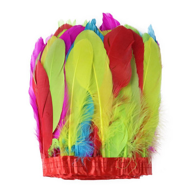 1-meetrine roosa hane sulgede ääris 15-20 cm pulmakleitide kaunistamiseks, õmblemiseks käsitööks Sulelampide materjalist täidispael hulgimüük