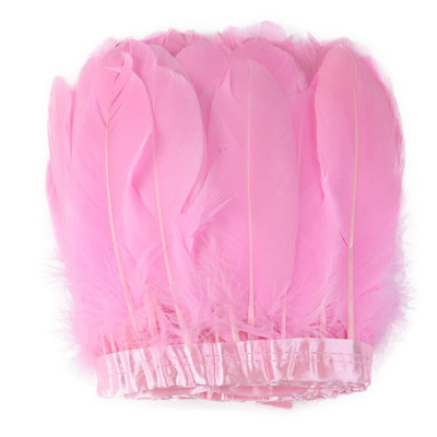 1-meetrine roosa hane sulgede ääris 15-20 cm pulmakleitide kaunistamiseks, õmblemiseks käsitööks Sulelampide materjalist täidispael hulgimüük