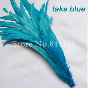 25-45CM Pene Coadă Cocoș 100 buc Pene Cocoș Natural Verde Mentă Maro Bej Îmbrăcăminte DIY Accesorii Bijuterii Performanță Scenică