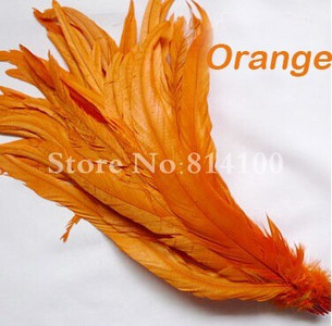 25-45CM Pene Coadă Cocoș 100 buc Pene Cocoș Natural Verde Mentă Maro Bej Îmbrăcăminte DIY Accesorii Bijuterii Performanță Scenică