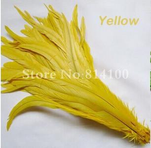 25-45CM Pene Coadă Cocoș 100 buc Pene Cocoș Natural Verde Mentă Maro Bej Îmbrăcăminte DIY Accesorii Bijuterii Performanță Scenică