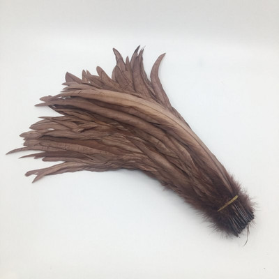 25-45CM Pene Coadă Cocoș 100 buc Pene Cocoș Natural Verde Mentă Maro Bej Îmbrăcăminte DIY Accesorii Bijuterii Performanță Scenică