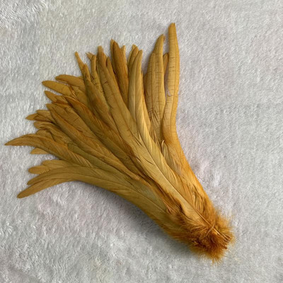 25-45CM Pene Coadă Cocoș 100 buc Pene Cocoș Natural Verde Mentă Maro Bej Îmbrăcăminte DIY Accesorii Bijuterii Performanță Scenică
