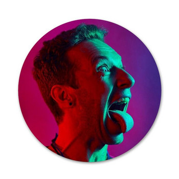 Coldplay Chris Martin Значка Брошка Аксесоари за игли за дрехи Декорация на раница Подарък 58 мм