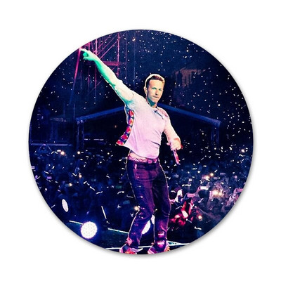 Coldplay Chris Martin Odznak Brošňa Špendlíky Doplnky Na Oblečenie Batoh Dekorácia Darček 58mm