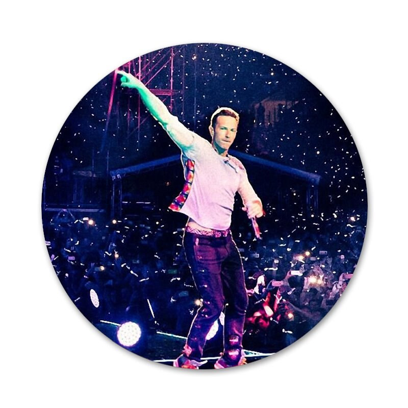 Coldplay Chris Martin Odznak Brošňa Špendlíky Doplnky Na Oblečenie Batoh Dekorácia Darček 58mm