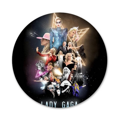 Speváčka Lady Gaga Ikony Špendlíky Odznak Dekorácia Brošne Kovové odznaky na oblečenie Dekorácia batohu