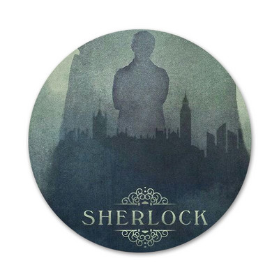 58mm Sherlock odznak brošňa špendlíky príslušenstvo na oblečenie batoh dekorácia darček