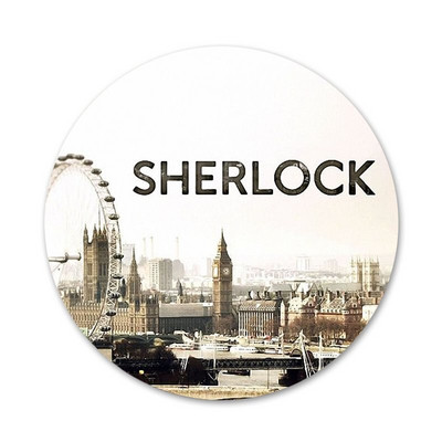 58mm Sherlock odznak brošňa špendlíky príslušenstvo na oblečenie batoh dekorácia darček