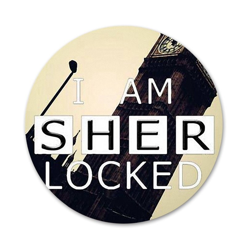 58mm Sherlock odznak brošňa špendlíky príslušenstvo na oblečenie batoh dekorácia darček